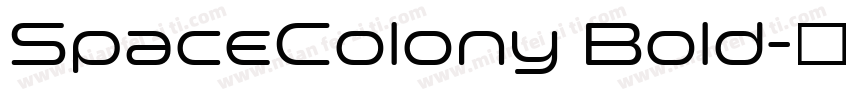 SpaceColony Bold字体转换